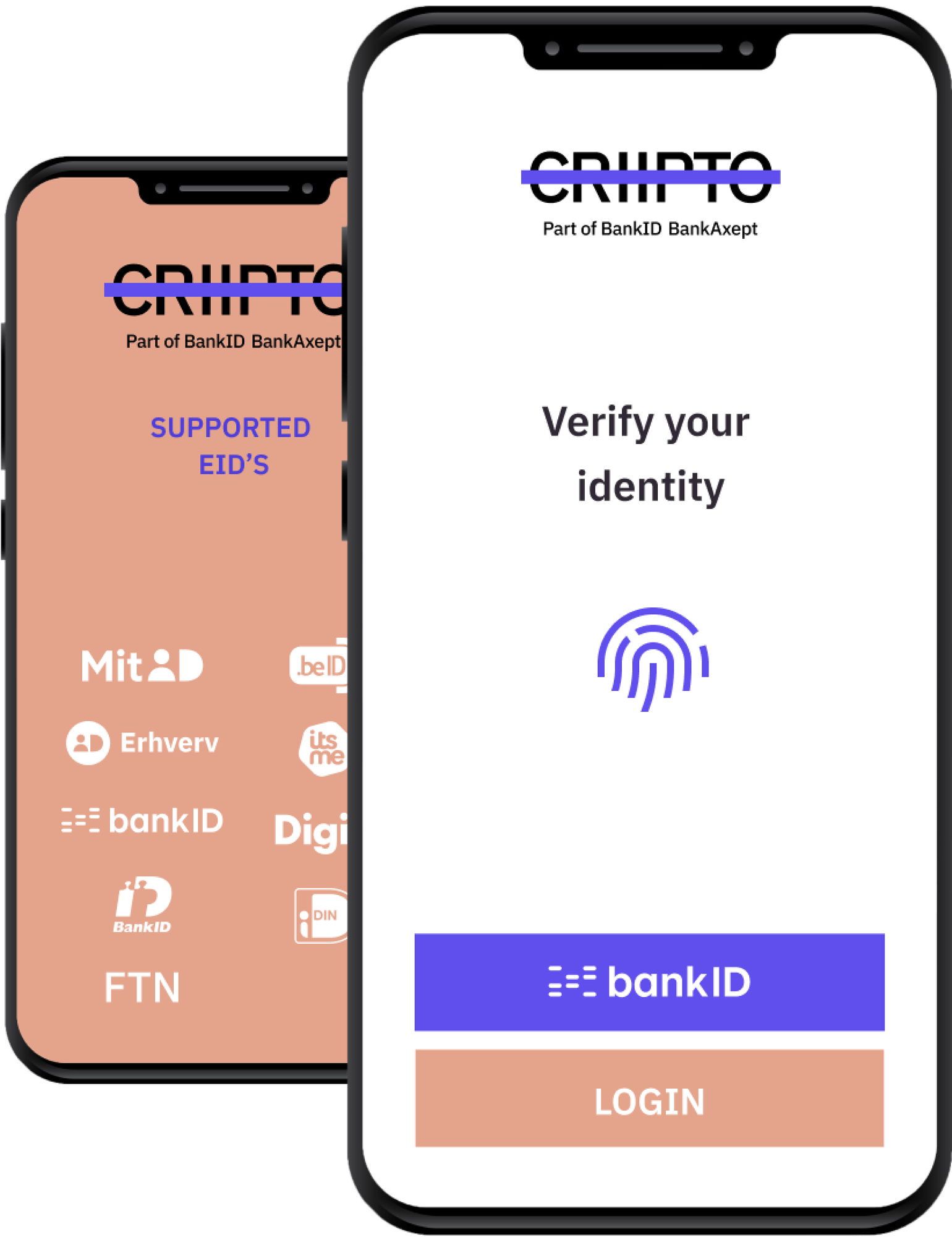 Criipto BankID BankAxept phones